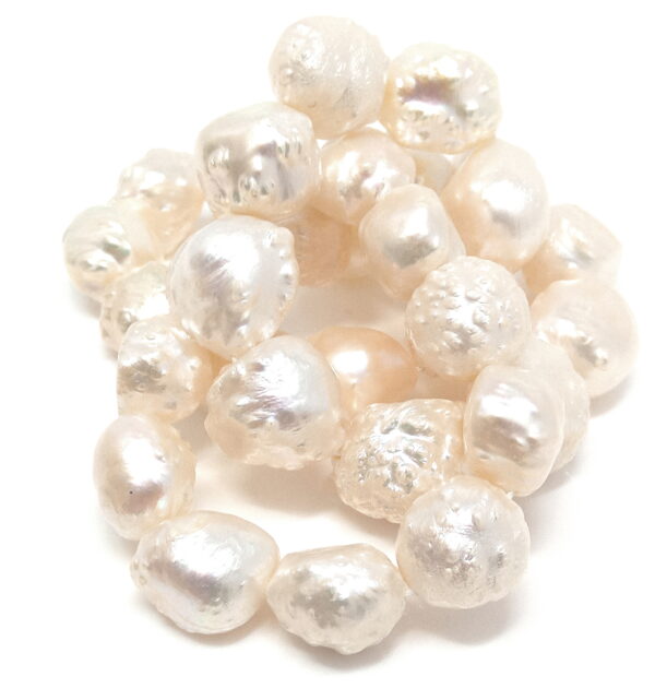 Gold Blush/White Granulated Pearls - Image 2