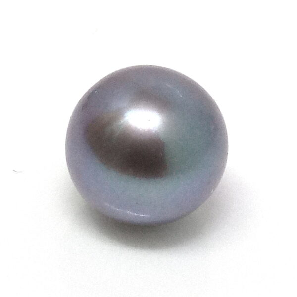 Blue Grey 8mm Half Drilled Round Single Pearls