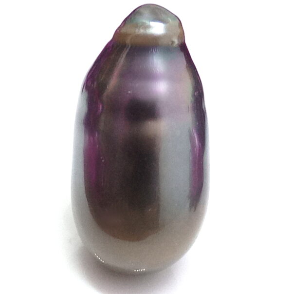 Multicoloured Dark Bottle Shaped Tahitian Pearl